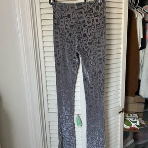 Fashion Brand Company Wordy Pants Sheer XS FBC Penelope Gazin Gray Long